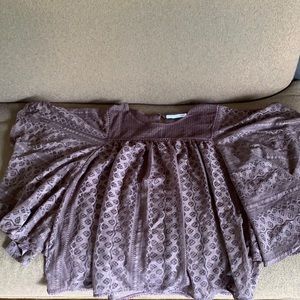 ☀️🌞😎 Brown lace top!